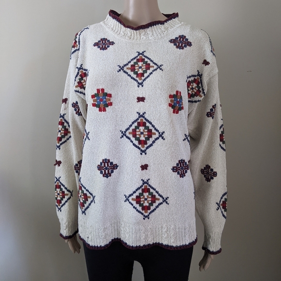 Vintage Willow Ridge silk knit sweater, men's small - Picture 1 of 8
